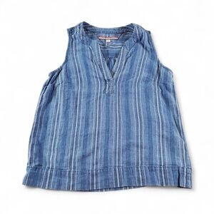 Tommy Hilfiger Blue and White Striped Top